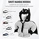 Rienan Schaltknauf Hoodie，1 Stück Lustige Car Shifter Hoodie，Auto Schaltknauf Abdeckung Auto Deko Innenraum，Pullover für Schaltknüppel，Schalthebel Hoodie(Schwarz, Grau)