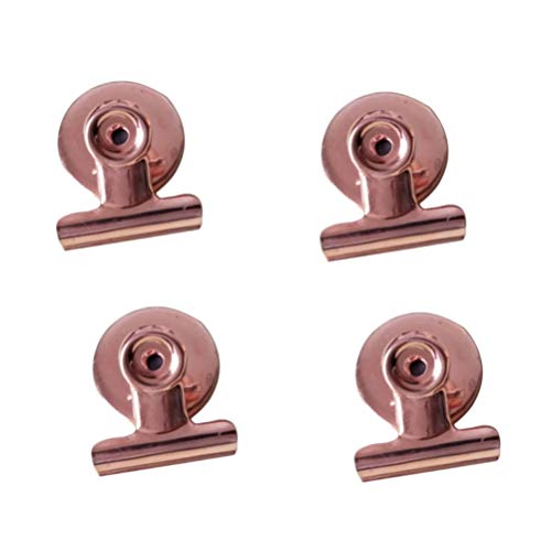 Clipe magnético para geladeira com 10 peças da Vosarea de aço inoxidável para buldogue magnético par