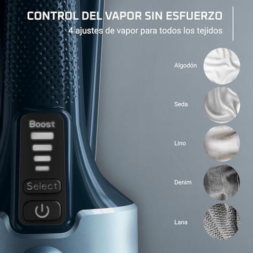 Rowenta Pure Force - Cepillo de vapor 3 en 1, 1800W, cabezal reversible, Vaporiza, Plancha y Elimina pelusas, depósito de agua de 180 ml, todo tipo de tejidos DR8755 - imagen 8