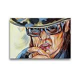 Premium Textil-Leinwand 45 x 30 cm Quer-Format Udo Lindenberg | Wandbild, HD-Bild auf Keilrahmen, Fertigbild auf hochwertigem Vlies, Leinwanddruck von Uschi Felix