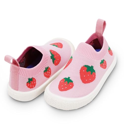 Image of JAN & JUL Slip-on Knit Shoes, Machine Washable and Lightweight Sneakers for Toddler Boys and Girls