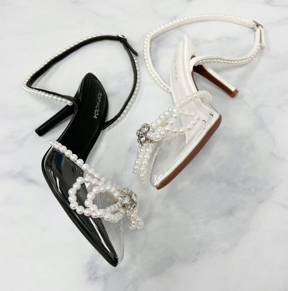 TOP Moda Shoes Women Stiletto High Heels Pointed-Toe Ankle Strap Bling Rhinestone Parson4