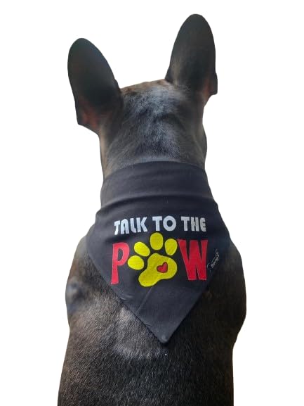 Bennys Dog Bandana,Crafted with 100% Cotton Fabric and Eye Catchy Print,Stylish and Comforatble for Everyday use (L, Black) (B0D4DZD1QM) Amazon Price History, Amazon Price Tracker