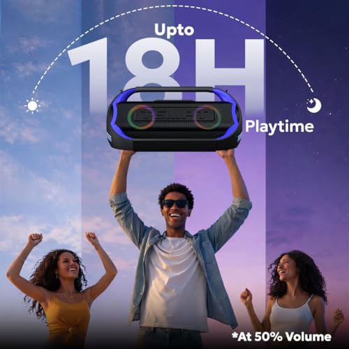 Image of TEMPT Boombuddy Bluetooth Wireless Speaker 120W 18hrs 3 EQ (Blue)