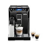 De'Longhi ECAM44.660.B Eletta Cappuccino MADE IN ITALY, Macchina da caffè con Caraffa Montalatte Automatica, Spegnimento Automatico, Pannello di Controllo Touch, Serbatoio acqua Removibile 2L, Nero