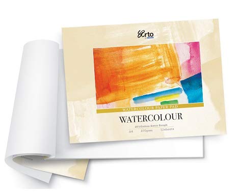 Image of CAMPAP Arto x Fabriano Studio Watercolour Paper, 25% Cotton, (270gsm Extra Rough, A4, Pad)