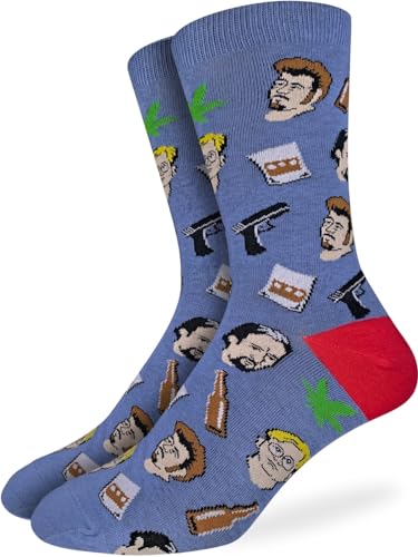Good Luck Sock Mens Trailer Park Boys Faces Socks Adult Shoe Size 7-12