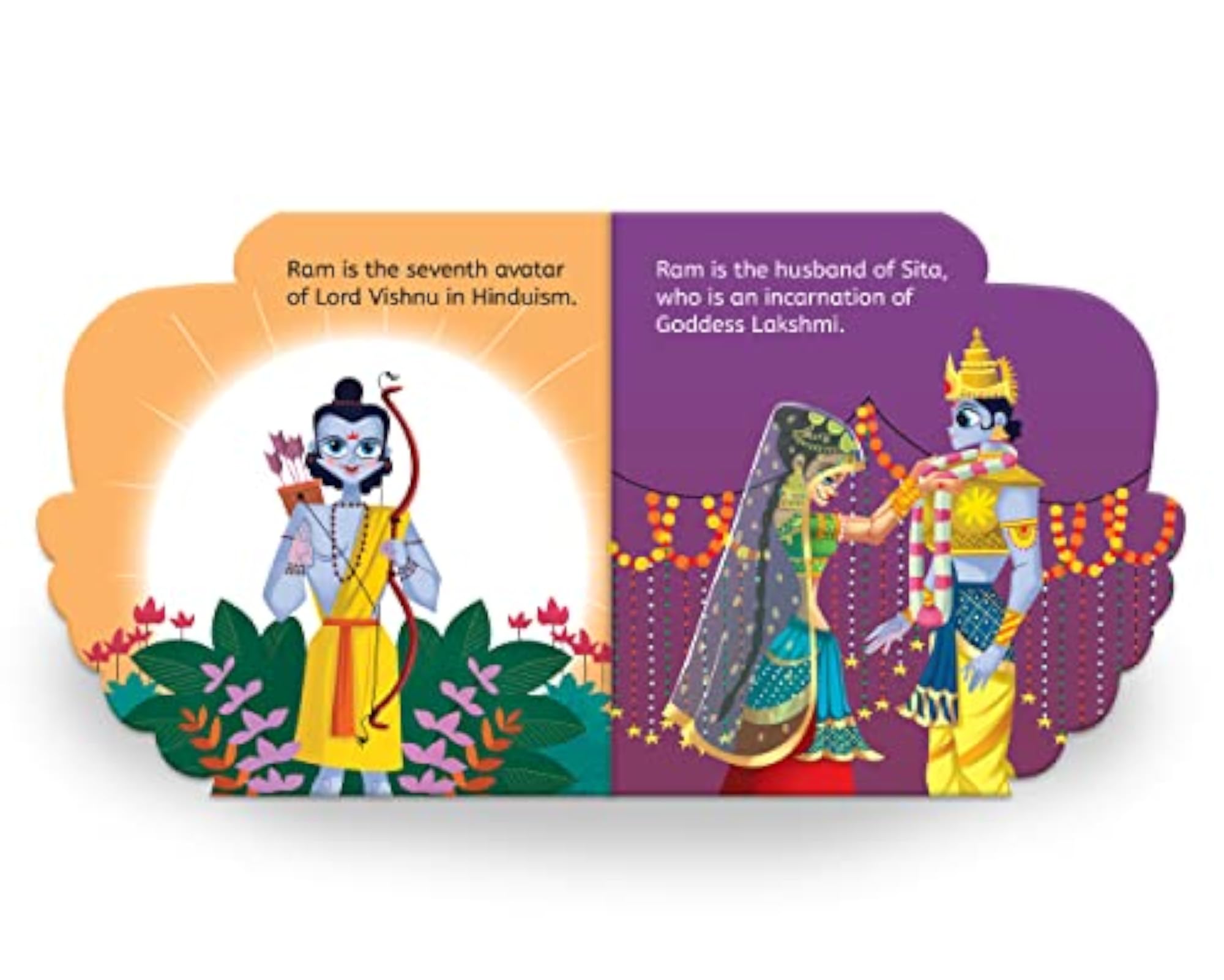 My First Illustrated Ram Hindu Mythology Board Book for Age 2+