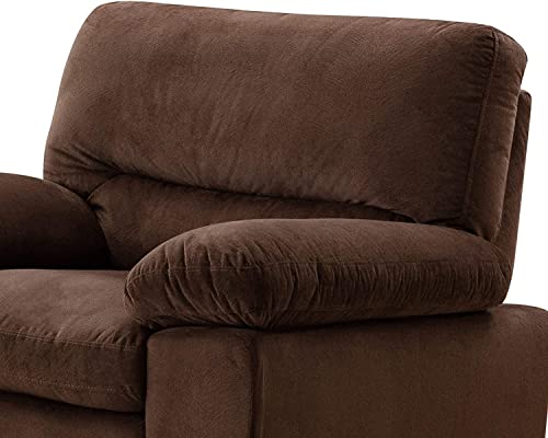 Sillón contemporáneo peluche color marrón miniatura 5