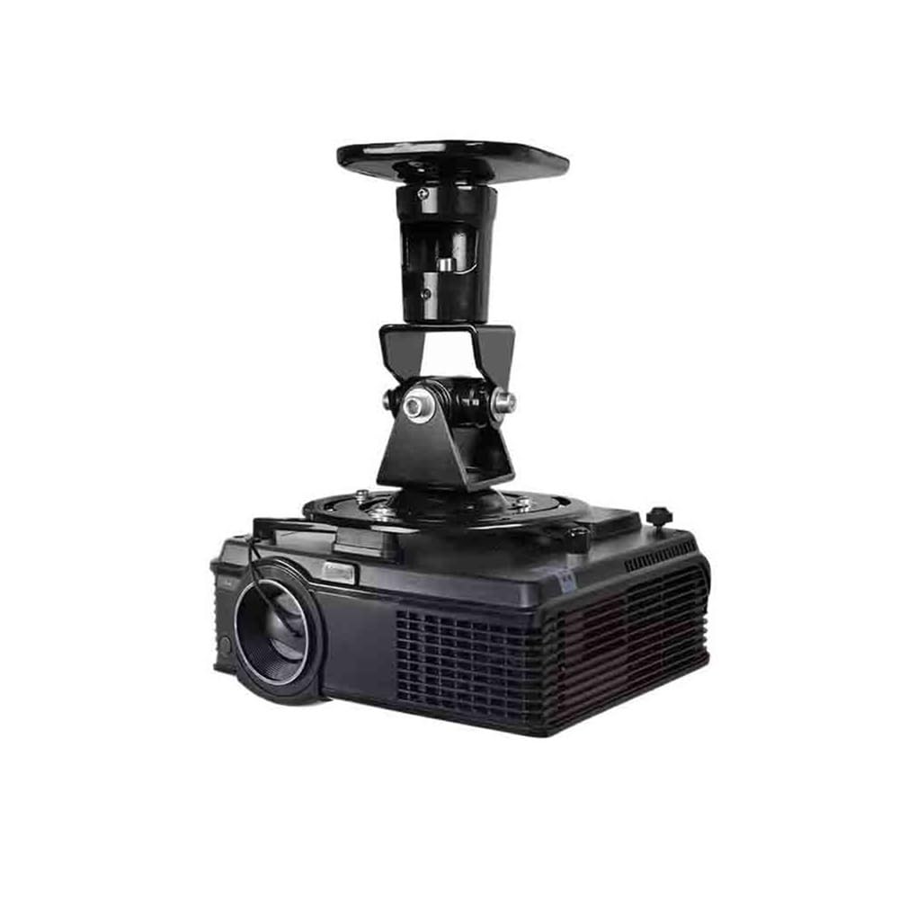 CHENGAIJIAN Projector Mount, Rotating Projection Ceiling Bracket Projector Bracket Aluminum Alloy Suspension Hanger Projector Tripod(Black)