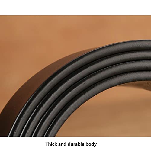 Sress Belts Belt Men's Smooth Buckle Youth Trouser Belt Men's Casual Simple Smooth Belt Gift for Boyfriend Casual Belts3