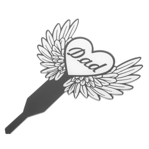 Toyvian Decoración De Lápida De Ángel para Tumba Conmemorativa De Cementerio Conmemorativa para Jardín Lápida De Jardín Alas para De Difuntos