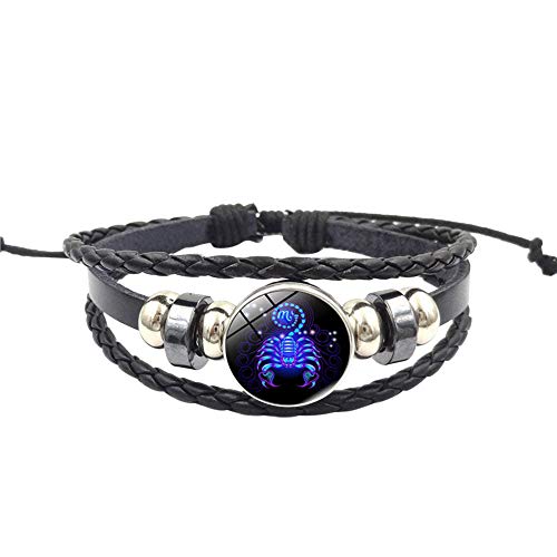 Letdown Accessories Fashion Women Constellation Zodiac Sign Pendant Multilayer Handmade Wristband L Valentine's Day Gifts Under 5 Dollars for Lovers