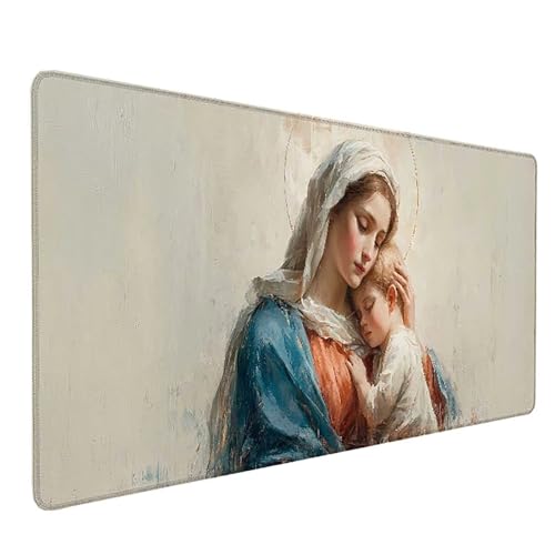 Tapis souris blanc grand format pour bureau gamer au design minimaliste chic
