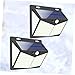 DIKACA Solar Motion Sensor Wall Lights 208 LED Waterproof Outdoor Solar Lamps for Patio Garden Yard 2pcs Tool