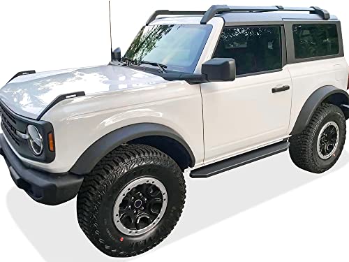 Estribos planos HD Ridez 6" Negro para Ford Bronco 2021-2026 miniatura 6