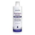 TriDerma Psoriasis Control Body Wash - Gentle 2% Salicylic Acid Cleanser, AP4 Aloe Vera Gel - Psoriasis Treatment Soothes Itching, Redness, Flaking - No Cortisone or Coal Tar - 16 oz