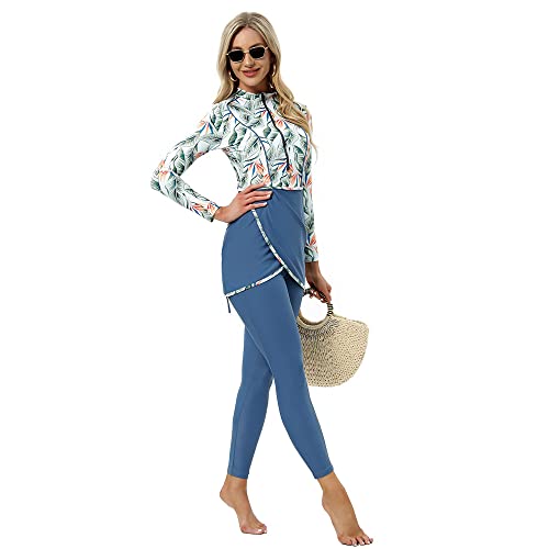 Women Muslim Swimwear Full Cover Swimsuit Hijab Islamic Burkinis Modest Plus Size Beachwear Bathing4