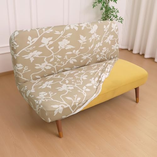 HOKIPO 'Elira Series' 140gsm Printed Armless Sofa Cover | Stretch...