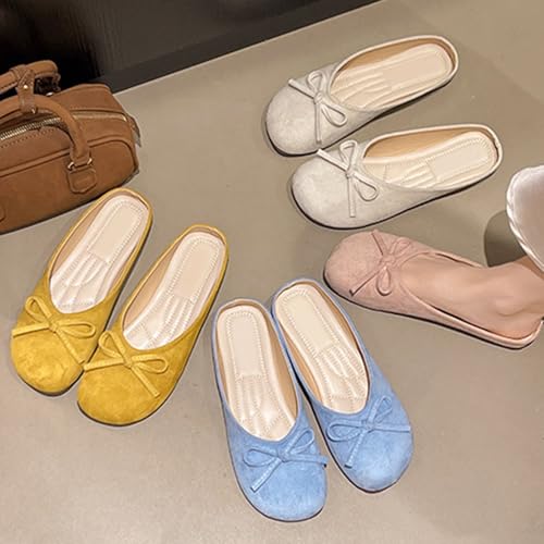 Mocasines planos amarillos para mujer: comodidad para salir por un café 6