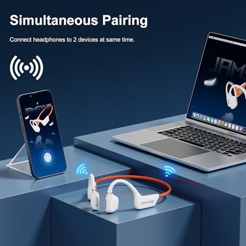Image of Open Ear Headphones, Running Headphones Bluetooth 5.4 with Built-in Mic, 22g Lightweight Comfort, 14H Battery & IPX5 Waterproof Sports Headphones for Running, Cycling, Gym, Walking
