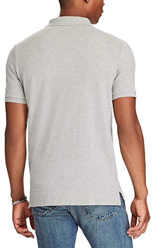 Image of Polo Ralph Lauren Men Custom Fit Mesh Pony Logo Shirt (XXL, LiteAndovrHtr)