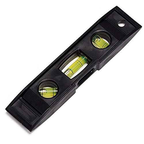 OVERSPREAD INTERIOR HUB Magnetic Torpedo Carpenter's Spirit Level Measurement Tool (9 Inch, 3 Vials/Bubble) 200 mm (Multicolor) 1