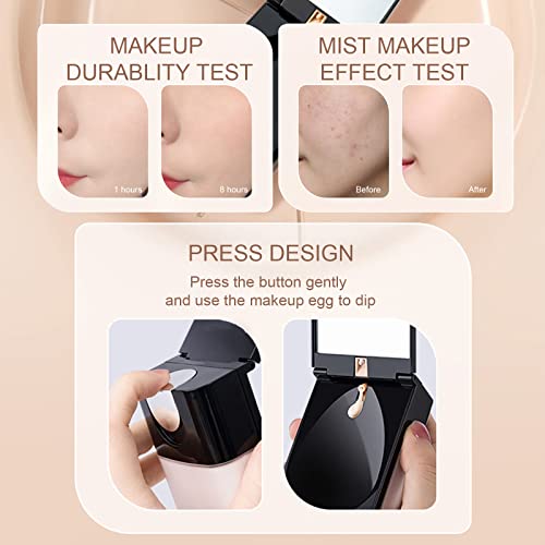 Pasnowfu Liquid Foundation, Oil Control Full Coverage Foundation, Waterproof Flawless Concealer, Cream Smooth Foundation With Mirror, Long-Lasting Liquid Foundation Makeup,1.05Oz (Natural) #TOP1