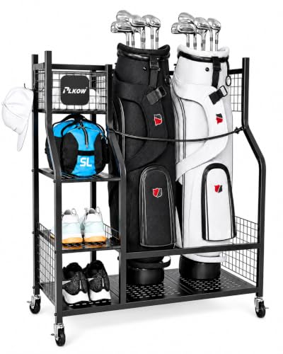 PLKOW Golf Bag Storage Rack