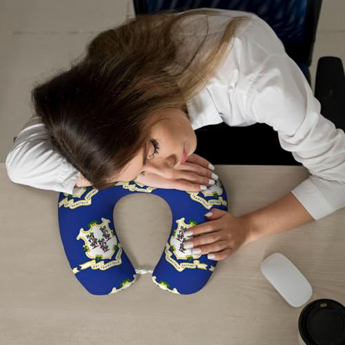 Almohada de poliéster tamaño único negra para viaje miniatura 7