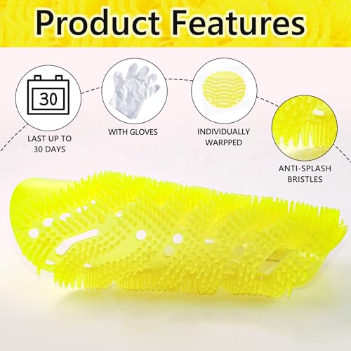 Cielbleu BCD-YELLOW-10PACK 10 Packs Urinal Screens Deodorizer, Urinal Cake Anti-Splash&Odor Freshener thumb #3
