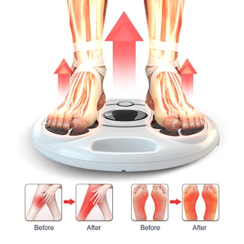 Osito Foot Massager (Fsa Or Hsa Eligible) Ems Foot Circulation Stimulator Machine Tens Unit With 4 Pads Foot Massage For Pain Relieve Aching Of Heavy Feeling Foot And Leg Pains Improve Circulation #TOP5
