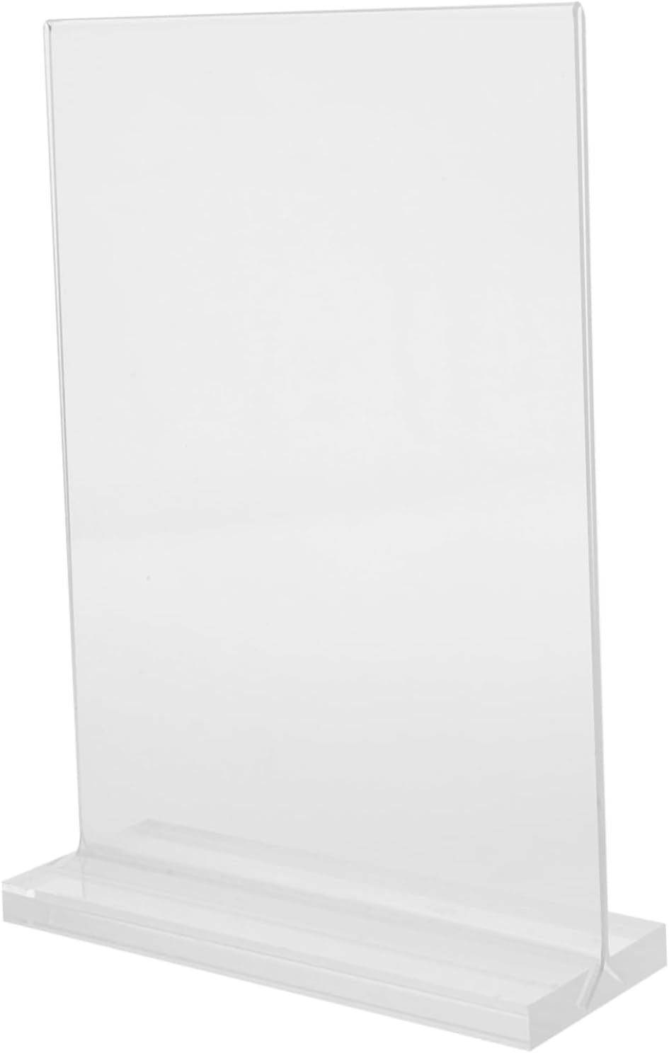 6pcs Acrylic Table Sign Holder Clear Double-sided Menu Display Stand for Office Restaurant and Home Use for Posters Photos and Documents