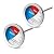 BBQ Smoker Thermometer, 2-Inch Dial Temperature Gauge with Fahrenheit and Heat Indicator, Stainless Steel Probe, 2-Pack, 550°F Range, Waterproof