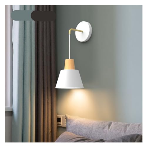 Applique murale en bois et métal noir au design scandinave - 5