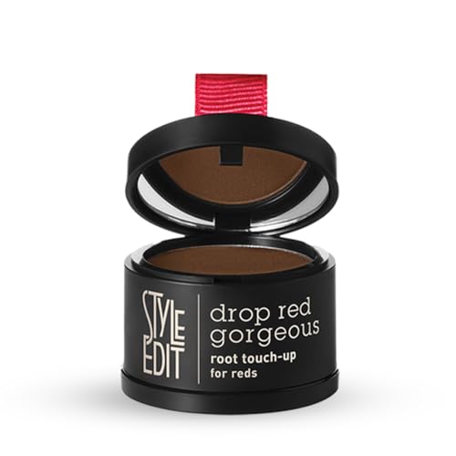Image of Style Edit Root Touch Up Powder | Temporary Hair Color for Gray Roots and Thinning Hair | Salon-Quality, Transfer-Resistant Hair Concealer | Dark Red, 0.13 oz (Pack of 5)