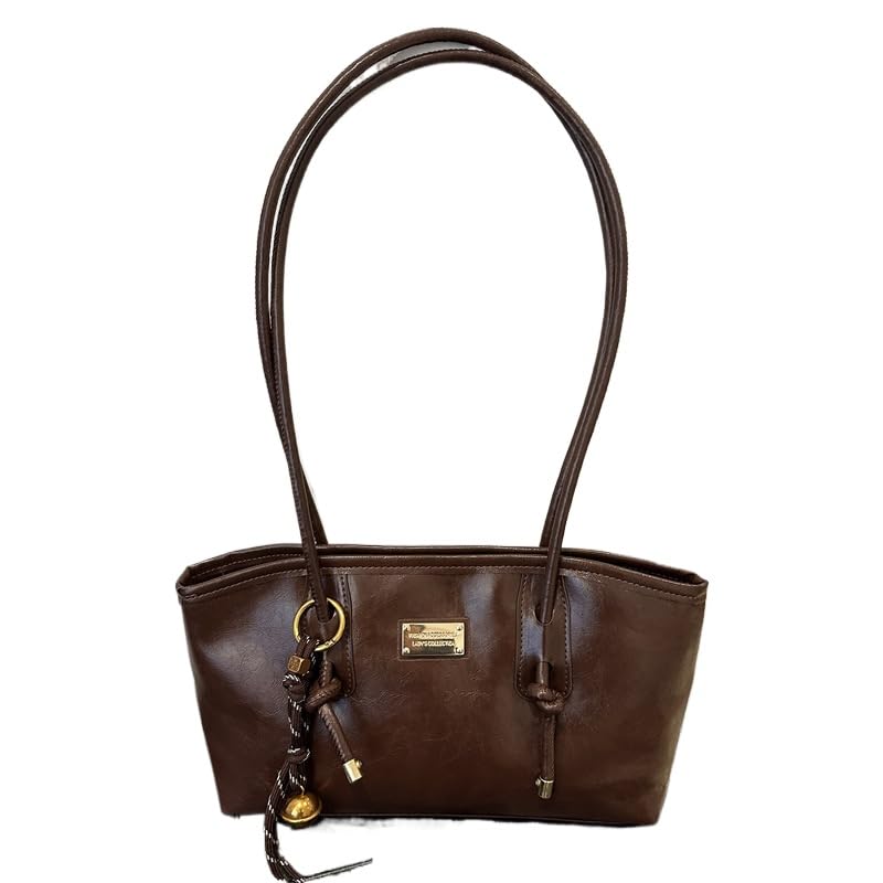 Foreign Sense Retro Big Bag Women's 2025 Oil Wax Pitot Autumn and Winter Popular Commuter Shoulder