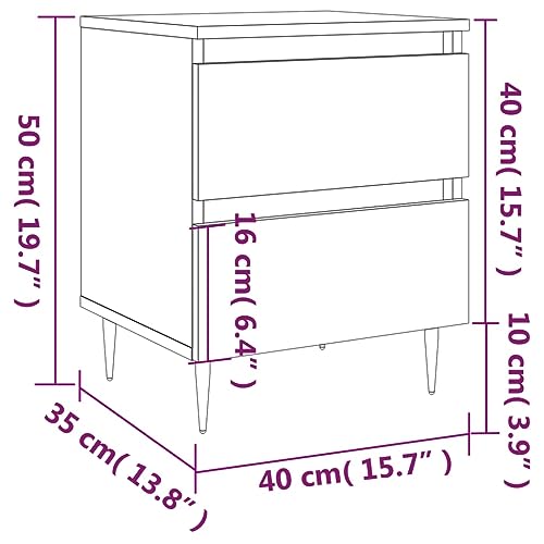 Table de chevet gris sonoma compacte pour optimiser les petits espaces - 3
