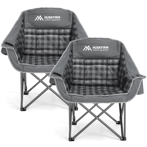 Huskfirm 2 Pack Camping Chairs Oversized...