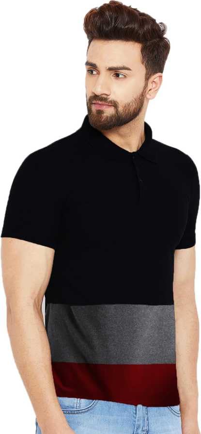 Image of LEOTUDE Men's Regular Fit Round Neck Colorblock T-Shirt for Men (Pack of 2)