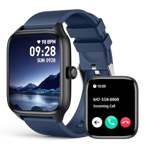 SOUYIE Smart Watch for Men Women, Infrared True Blood Oxygen Monitor, 1.96" HD Smartwatch with Heart Rate, Blood Pressure, Sleep, IP67 Waterproof Fitness Tracker Compatible for Android iPhon