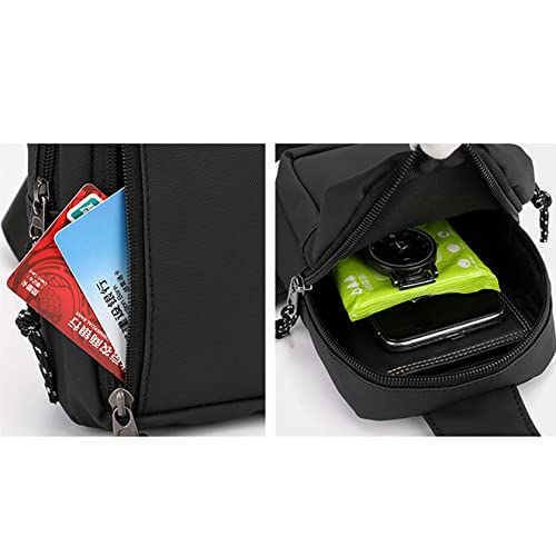 Sling Bags Men Shoulder Backpack Small Cross Body Chest Sling Backpack,Black3