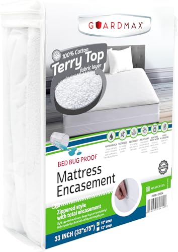 Guardmax Terry Cotton Waterproof Cot Cover