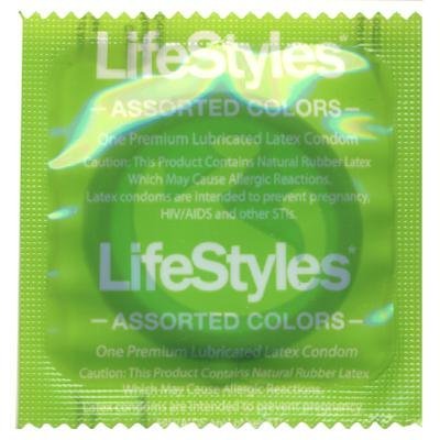 Lifestyles Assorted Colors Condoms 24 Pack - 