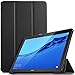 Produktbild IVSO Hülle für Huawei MediaPad T5 10, Ultra Schlank Slim Schutzhülle Hochwertiges PU mit Standfunktion Perfekt Geeignet für Huawei MediaPad T5 10 10.1 Zoll 2018 Modell, Schwarz