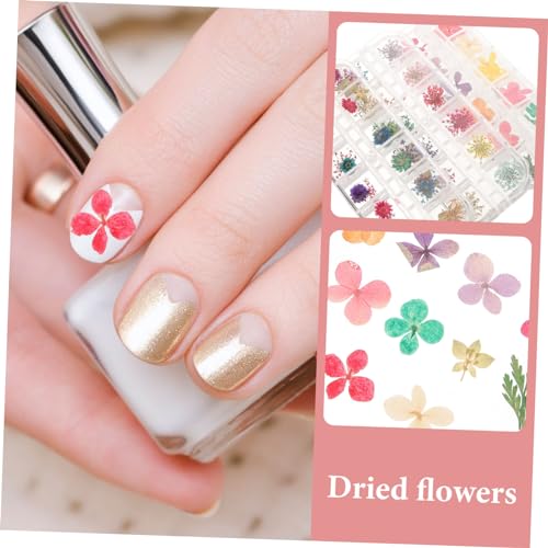 Kit de manualidades de resina epoxi con flores secas miniatura 5