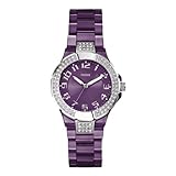 - Gehäuse aus: Kunststoff Guess Damen-Armbanduhr XS Analog Plastik W11611L3