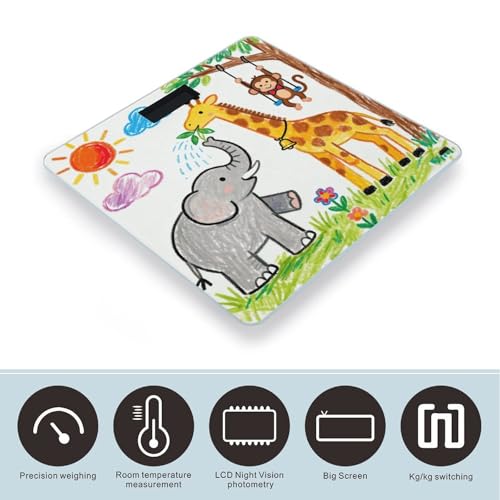 Báscula digital de baño con pantalla LCD y base antideslizante miniatura 3