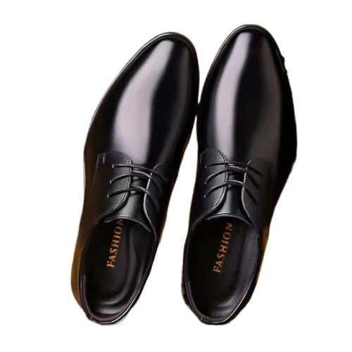 Spring and Autumn Youth British Style Casual Business Leather Shoes with Inner Height Increasing Shoes Oxfords(8.5)4