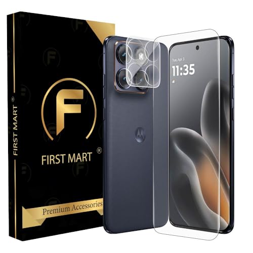 Image of FIRST MART HD+ UV Tempered Glass for Motorola Edge 70 Fusion With Clear Camera Lens Protector & Installation Kit | Edge-to-Edge, Case-Friendly, Scratch Resistant | Pack of 1